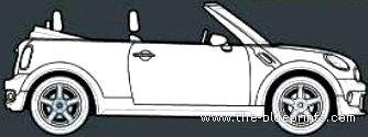 Mini Cabriolet (2016) - Мини - чертежи, габариты, рисунки автомобиля