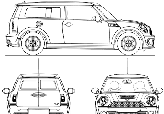 Mini Clubman (2011) - Mini - drawings, dimensions, pictures of the car