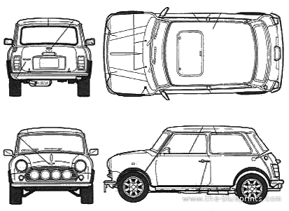 Mini Cooper (Old) Italian Job Stella Bridger Model - Mini - drawings, dimensions, pictures of the car