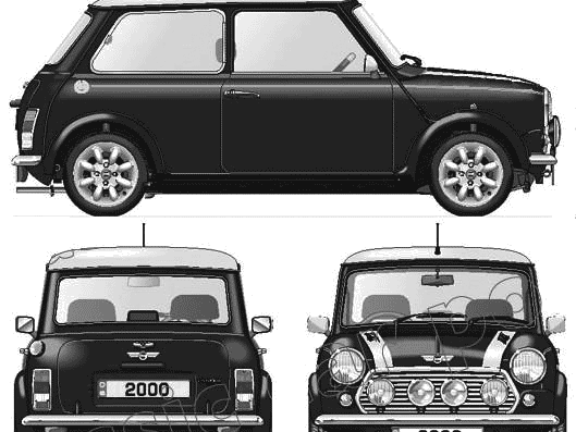 Mini Cooper Sport 500 (2000) - Mini - drawings, dimensions, pictures of the car
