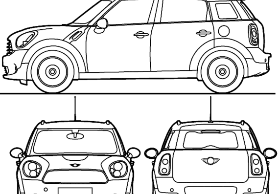 Mini Countryman (2014) - Mini - drawings, dimensions, pictures of the car