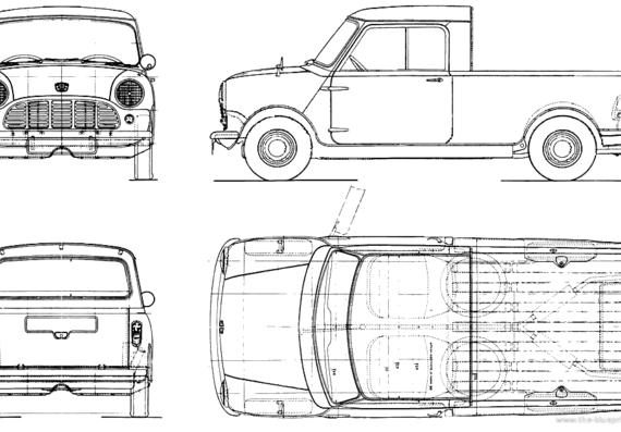 Mini Pickup - Mini - drawings, dimensions, pictures of the car