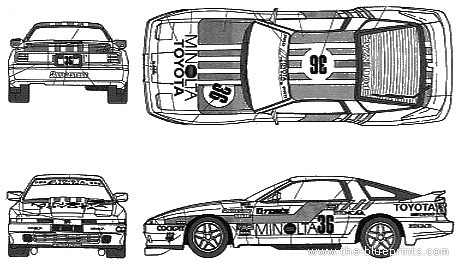 Minolta Toms Supra - Toyota - drawings, dimensions, pictures of the car