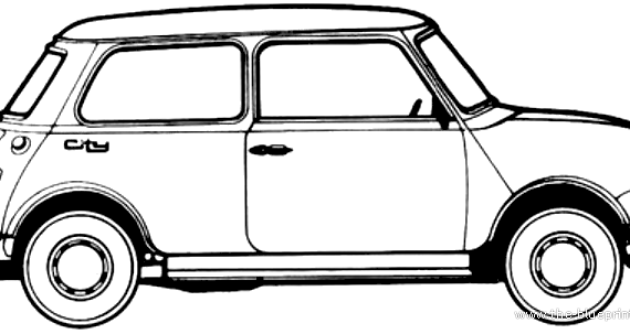 Miny City E (1988) - Разные автомобили - чертежи, габариты, рисунки автомобиля
