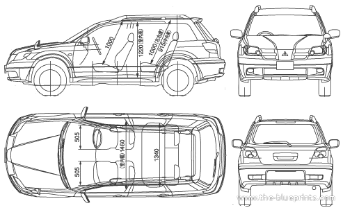 Mitsubishi Airteck (2005) - Mittsubishi - drawings, dimensions, pictures of the car