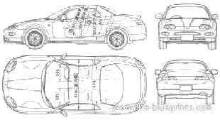 Mitsubishi FTO (1998) - Mitzubishi - drawings, dimensions, pictures of the car