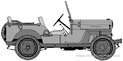 Mitsubishi Jeep J3 - Mittsubishi - drawings, dimensions, pictures of the car