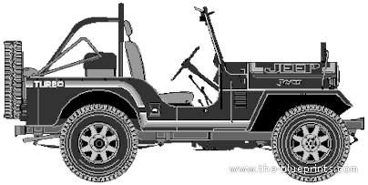 Mitsubishi Jeep J50 Turbo - Mittsubishi - drawings, dimensions, pictures of the car