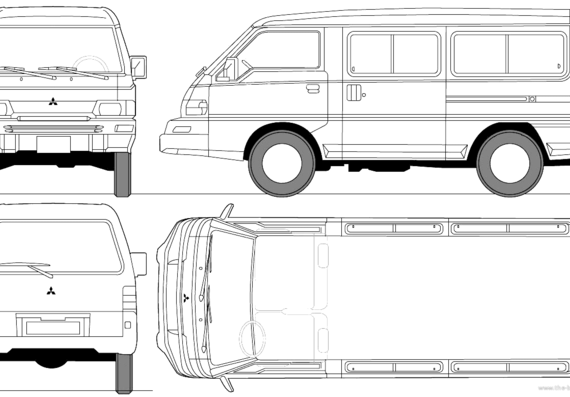 Mitsubishi L300 LWB (2005) - Mittsubishi - drawings, dimensions, pictures of the car