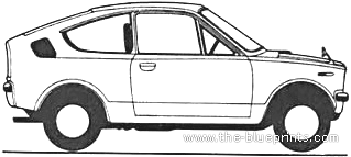 Mitsubishi Minica 360 GT Coupe - Митцубиси - чертежи, габариты, рисунки автомобиля