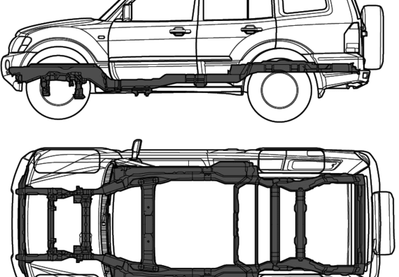 Mitsubishi Pajero (2007) - Mittsubishi - drawings, dimensions, pictures of the car