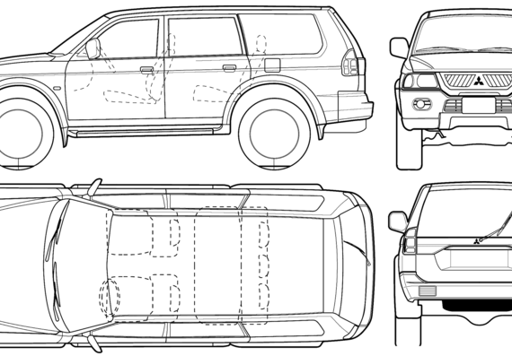 Mitsubishi Pajero Sport (2005) - Mittsubishi - drawings, dimensions, pictures of the car