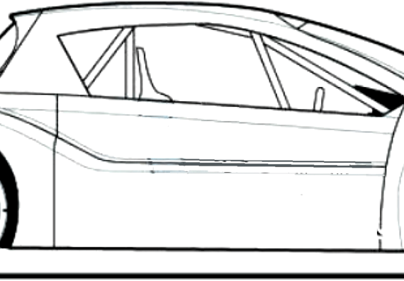 Mitsubishi i-MiEV EVO (2013) - Митцубиси - чертежи, габариты, рисунки автомобиля