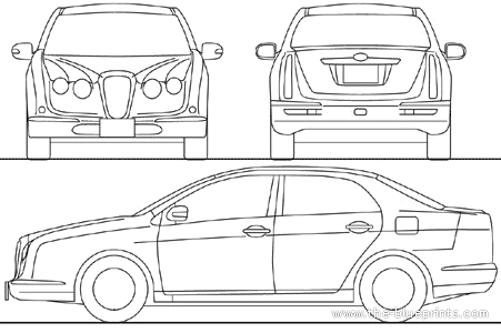 Mitsuoka Nouera 6-02 (2010) - Разные автомобили - чертежи, габариты, рисунки автомобиля
