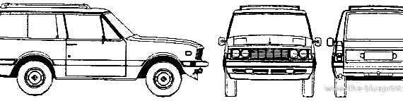 Monteverdi Safari (1977) - Разные автомобили - чертежи, габариты, рисунки автомобиля