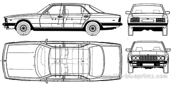 Monteverdi Tiara (1982) - Разные автомобили - чертежи, габариты, рисунки автомобиля