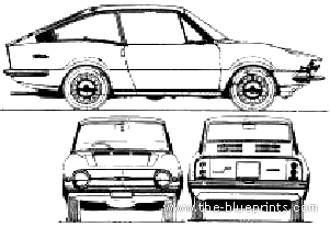 Moretti Fiat 850 Berlinetta S4 - Fiat - drawings, dimensions, pictures of the car