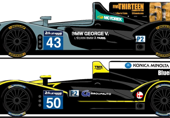 Morgan-Judd LMP2 Le Mans (2014) - Разные автомобили - чертежи, габариты, рисунки автомобиля