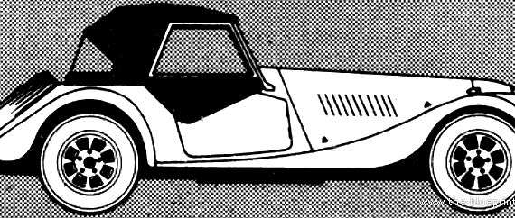 Morgan Plus 8 (1981) - Морган - чертежи, габариты, рисунки автомобиля