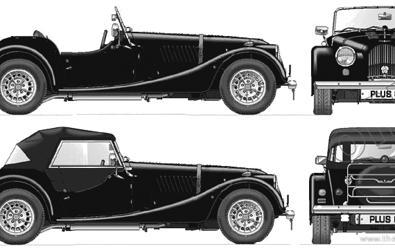 Morgan Plus 8 (2002) - Morgan - drawings, dimensions, pictures of the car