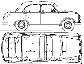 Morris Cowley Series II - Моррис - чертежи, габариты, рисунки автомобиля