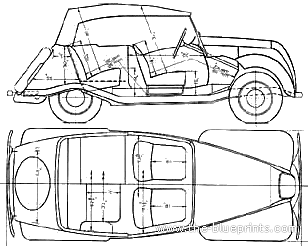Morris Eight Series E Tourer (1938) - Моррис - чертежи, габариты, рисунки автомобиля