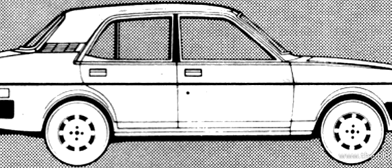 Morris Ital 2.0 HLS (1981) - Моррис - чертежи, габариты, рисунки автомобиля