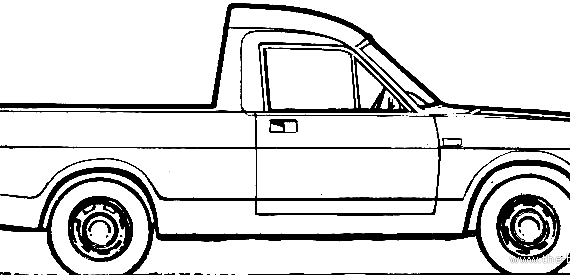 Morris Marina Pick-up (1977) - Моррис - чертежи, габариты, рисунки автомобиля