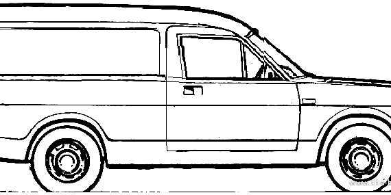 Morris Marina Van (1977) - Моррис - чертежи, габариты, рисунки автомобиля