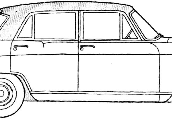 Morris Oxford (1959) - Разные автомобили - чертежи, габариты, рисунки автомобиля