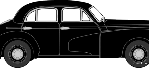 Morris Six MS - Моррис - чертежи, габариты, рисунки автомобиля