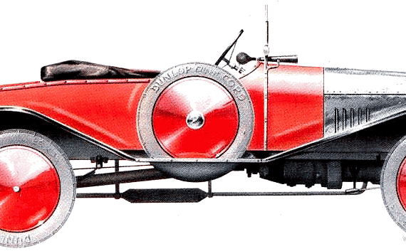 Morris Sports Cowley (1921) - Моррис - чертежи, габариты, рисунки автомобиля