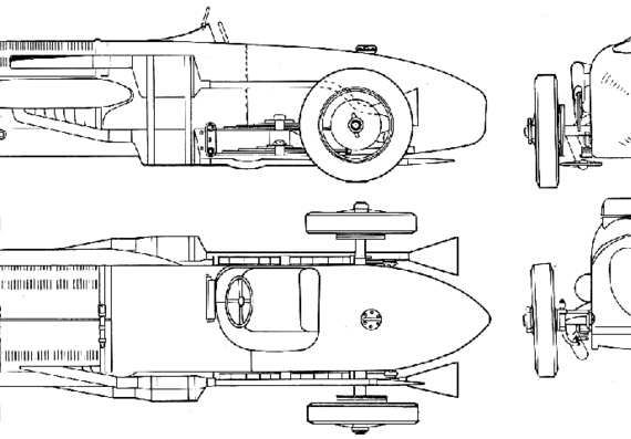 Napier Railton - Racing Classics - drawings, dimensions, pictures of the car