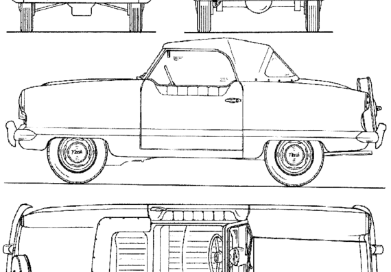 Nash-Austin Metropolitan (1956) - Разные автомобили - чертежи, габариты, рисунки автомобиля