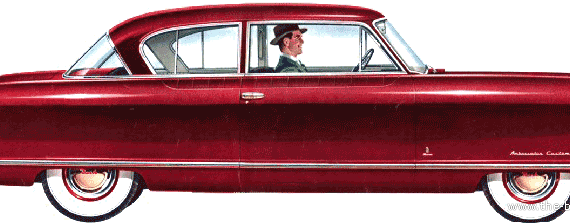 Nash Ambassador Custom 2-Door Sedan (1952) - Various cars - drawings, dimensions, pictures of the car