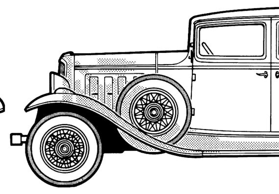 Nash Series 1060 Big Six (1932) - Разные автомобили - чертежи, габариты, рисунки автомобиля