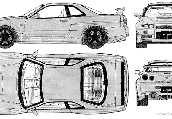 Nismo R34 GT-R Z-tune - Nissan - drawings, dimensions, pictures of the car