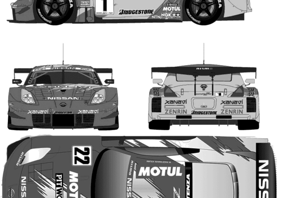 Nissa 350Z (Fairlaidy) JGTC (2004) - Nissan - drawings, dimensions, pictures of the car