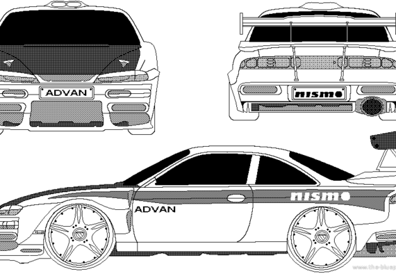Nissan 200SX n.Y Super GP - Ниссан - чертежи, габариты, рисунки автомобиля