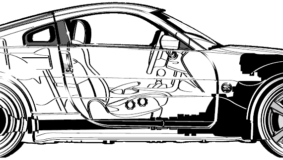 Nissan 350Z 35th Anniversary (2005) - Ниссан - чертежи, габариты, рисунки автомобиля