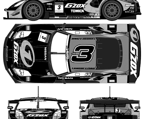 Nissan 350Z GZOX JGTC (2005) - Nissan - drawings, dimensions, pictures of the car