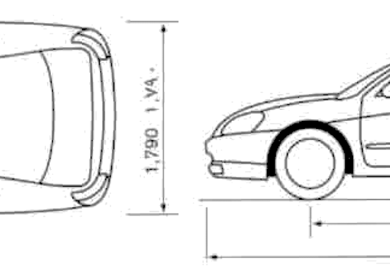 Nissan Altima - Ниссан - чертежи, габариты, рисунки автомобиля