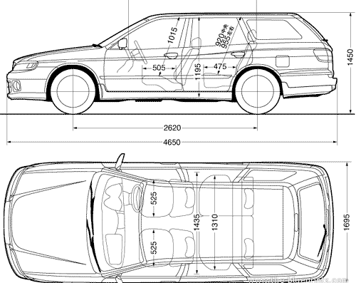 Nissan Avenir (2000) - Nissan - drawings, dimensions, pictures of the car