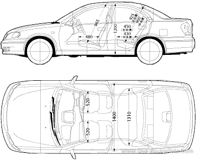 Nissan Bluebird Sylphy (2005) - Ниссан - чертежи, габариты, рисунки автомобиля