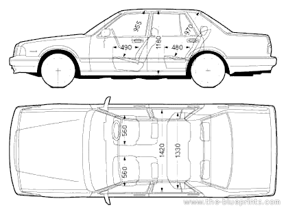 Nissan Cedric Y31 V30E (1999) - Ниссан - чертежи, габариты, рисунки автомобиля