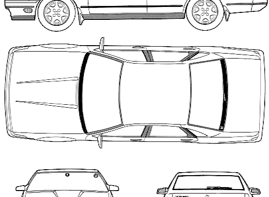 Nissan Cefiro A31 (1989) - Ниссан - чертежи, габариты, рисунки автомобиля