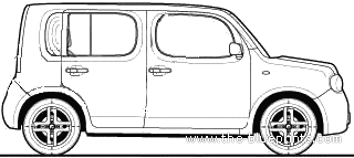 Nissan Cube 1.6 LDN (2010) - Nissan - drawings, dimensions, pictures of the car