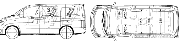Nissan Elgrand E51 (2003) - Nissan - drawings, dimensions, pictures of the car