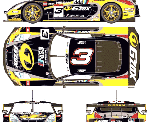 Nissan Fair Lady Z GZOX JGTC (2004) - Nissan - drawings, dimensions, pictures of the car