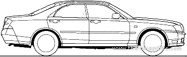 Nissan Gloria Y34 - Ниссан - чертежи, габариты, рисунки автомобиля
